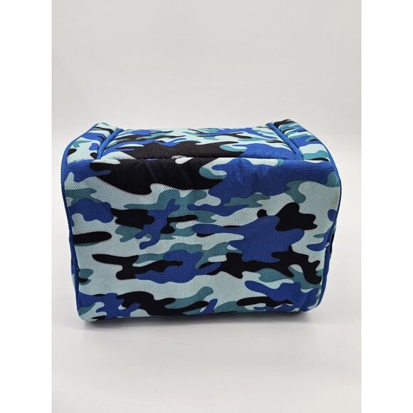 Tupperware Lunch Box Blue Camouflage Lunchbox Cup Container Sandwich Keeper 4 Pc - Picture 10 of 15